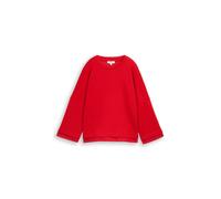 Tom Tailor - Loose Fit Sweatshirt mit 7/8-Arm soft scarlet red - Gr. - L