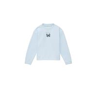TOM TAILOR Mädchen 1037953 Sweatshirt mit Pailletten, 32264-new Breeze Blue, 104/110