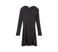 TOM TAILOR Mädchen 1042751 Kinder Basic Kleid mit Rippstruktur, 29476-Coal Grey, 164