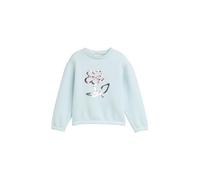 Tom Tailor Mädchen 1047437 Kinder Cropped Sweatshirt mit Wendepailletten (1er Pack)