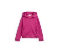 TOM TAILOR Mädchen 1047439 Kinder Cropped Hoodie Sweatjacke mit Rückenprint, 32216-Smooth Magenta, 104/110