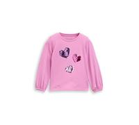 Tom Tailor Mädchen 1047455 Kinder Langarmshirt mit Wendepailletten (1er Pack)