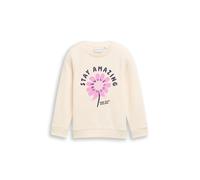 tom tailor kids - Sweatshirt mit Glitzer-Print dove white, 116/122