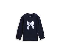 TOM TAILOR Mädchen 1048721 Kinder Langarmshirt mit Wendepailletten (1er Pack)