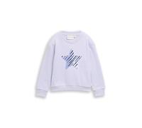 TOM TAILOR Mädchen 1048724 Kinder Cropped Sweatshirt mit Wendepailletten, 21733-Light Lavender, 128/134