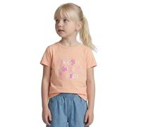 Kurzarmshirt TOM TAILOR, Mädchen, Gr. 128/134, peach bloom, Jersey, Obermaterial: 100% Baumwolle, bedruckt, regular fit hüftbedeckend, Rundhals, abgesteppte Kante, Shirts, mit Print und Pailletten (66
