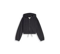 tom tailor kids - Cropped Hoodie Sweatjacke aus Baumwolle coal grey - Gr. - 164