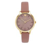 Tom Tailor Mädchen Armbanduhr 2100731 Gelbgold IP Kunstlederband rosé