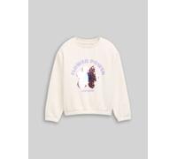 Sweatshirt TOM TAILOR, Mädchen, Gr. 116/122, beige (gardenia weiß), Sweatware, Obermaterial: 60% Baumwolle, 40% Polyester, Sweatshirts Sweatshirt (12991213-116) gardenia weiß