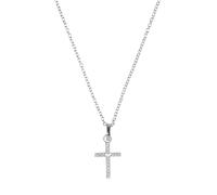 Tom Tailor Mädchen Halskette Kreuz 2101383 Silber 925 synth. Zirkonia