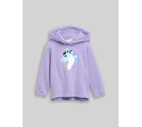 TOM TAILOR Mädchen Hoodie Sweatshirt mit Wendepailletten, lila, Uni, Gr. 116/122