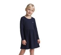 TOM TAILOR Mädchen Kinder Stretch Basic Kleid mit Rippstruktur,10668 - Sky Captain Blue, 116/122