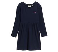 TOM TAILOR Mädchen Kinder Stretch Basic Kleid mit Rippstruktur,10668 - Sky Captain Blue, 128/134