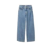 TOM TAILOR Mädchen Kinder Wide Leg Fit Jeans , 10152 - Mid Stone Bright Blue Denim, 176