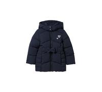 Tom Tailor Mädchen Kinder Wintermantel mit Kapuze & Gürtel,10668 - Sky Captain Blue, 92/98