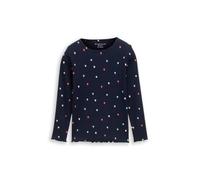 Tom Tailor Mädchen Langarmshirt mit Allover-Herzprint