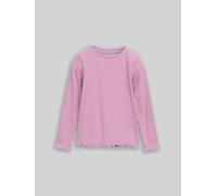 TOM TAILOR Mädchen Langarmshirt mit Streifenmuster, lila, Gestreift, Gr. 92/98