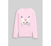TOM TAILOR Mädchen Langarmshirt mit Wendepailletten, rosa, Uni, Gr. 92/98