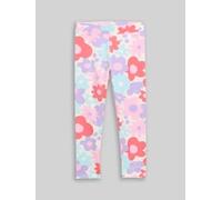 TOM TAILOR Mädchen Leggings mit Blumen-Print, lila, Geblümt, Gr. 98