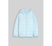 TOM TAILOR Mädchen Lightweight Steppjacke mit Kapuze, blau, Uni, Gr. 116/122