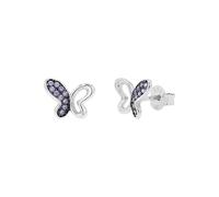 TOM TAILOR - Mädchen Ohrringe 925 Silber - mit Zirkonia Stein - Schmetterling Ohrstecker - TT-E0044