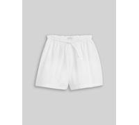 TOM TAILOR Mädchen Shorts mit Lochstickerei, weiß, Uni, Gr. 158