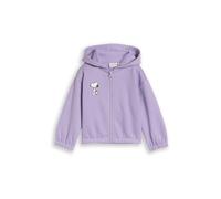 Sweatjacke TOM TAILOR, Mädchen, Gr. 104/110, lila (sweet lila), Sweatware, Obermaterial: 60% Baumwolle, 40% Polyester, Sweatjacken Sweatjacke (54446936-104) sweet lila