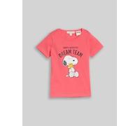 T-Shirt TOM TAILOR, Mädchen, Gr. 104/110, pink (pink dream), Single Jersey, Obermaterial: 100% Baumwolle, regular fit, Shirts T-Shirt (76707002-104) pink dream