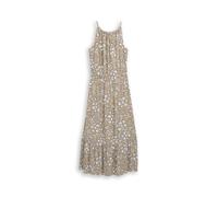 Tom Tailor - Maxi-Kleid aus Viskose olive big flower design - Gr. - 38