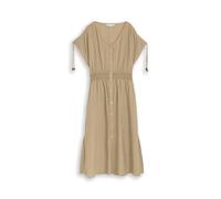 Tom Tailor - Midi-Kleid mit Knopfleiste silver olive - Gr. - 34