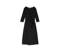 Tom Tailor - Jersey Midi-Kleid mit Knoten-Detail schwarz - Gr. - 42