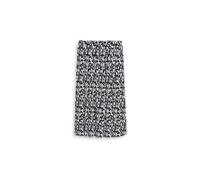 Tom Tailor - Crinkle Midi-Rock mit Muster blau - Gr. - 38