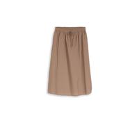 Tom Tailor - High Waist Midi-Rock mit Taschen taupe grey - Gr. - 42