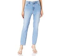 TOM TAILOR mine to five Damen Kate Skinny Jeans mit Fransen 1026224, 10142 - Light Stone Blue Denim, 36