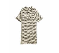 Tom Tailor Figurumspielendes Minikleid aus Leinen-Mix in Beige, Größe 38