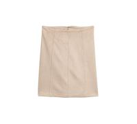 TOM TAILOR Minirock in Lederoptik beige | 34