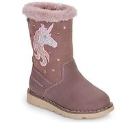 Winterstiefel TOM TAILOR "Blinkschuh", Mädchen, Gr. 25, rosa (altrosa), Lederimitat, Textil, Glitzer, Schuhe Winterstiefel, Langschafttstiefel, Kinderstiefel mit blinkendem Einhornmotiv, Topseller (96