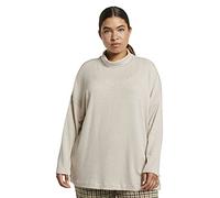 TOM TAILOR MY TRUE ME Damen T-Shirts/Tops Rollkragenshirt mit Fledermausärmeln Sand Dune Melange,48,25123,8448