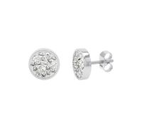 Tom Tailor Ohrstecker für Damen, Edelstahl, mit Kristallglas, 10 mm, silber, Geschenkidee, Ohrschmuck, Damenschmuck, 2100673