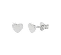 Tom Tailor Ohrstecker für Damen, Sterling Silber 925, 6 mm, silber, Herz, Geschenkidee, Ohrschmuck, Damenschmuck, 2100587