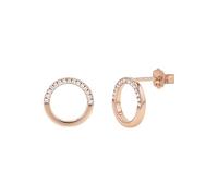 Tom Tailor Ohrstecker für Damen, Sterling Silber 925, mit Zirkonia, 12 mm, rosefarben, Geschenkidee, Ohrschmuck, Damenschmuck, 2100578