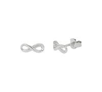 Tom Tailor Ohrstecker für Damen, Sterling Silber 925, mit Zirkonia, 4 mm, silber, Infinity, Geschenkidee, Ohrschmuck, Damenschmuck, 2100585