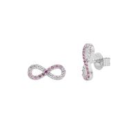 Tom Tailor Ohrstecker für Mädchen, Sterling Silber 925, mit Zirkonia, 4 mm, Infinity, silber, Geschenkidee, Ohrschmuck, Kinderschmuck, 2100589
