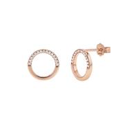 Tom Tailor Ohrstecker für Damen, Sterling Silber 925, mit Zirkonia, 12 mm, rosefarben, Geschenkidee, Ohrschmuck, Damenschmuck, 2100578