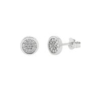 Tom Tailor Ohrstecker für Damen, Sterling Silber 925, mit Zirkonia, 8 mm, silber, Geschenkidee, Ohrschmuck, Damenschmuck, 2100572