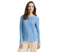 Tom Tailor Damen Ottoman-Pullover 100% Baumwolle Light Fjord Blue Größe M