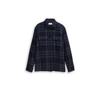 Tom Tailor - Overshirt mit Karomuster navy tonal big check - Gr. - L