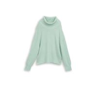 Tom Tailor - Oversize Rollkragenpullover dusty light green melange - Gr. - S