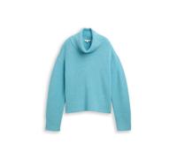 TOM TAILOR Damen 1049160 Oversize Rollkragenpullover, 36507-Tropical Teal Melange, XXL