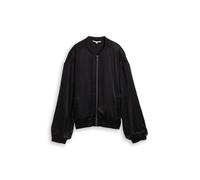 Tom Tailor - Oversize Satin Bomber Jacke deep black - Gr. - 34
